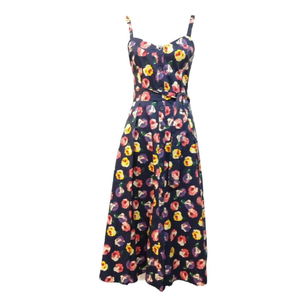 RACHEL RACHEL ROY FLOWER BELTED DRESS WITH POCKETS BALL GOWN DRESS SZ4  B10